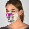 Cute British Shorthair Cat Print Face Mask