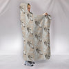 Borzoi dog Patterns Print Hooded Blanket