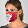 Persian Cat On Heart Print Face Mask- Limited Edition