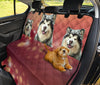 Cute Alaskan Malamute Print Pet Seat Covers