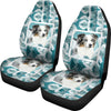 Cute Australian Shepherd Print Car Seat Covers