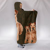 Irish Terrier Print Hooded Blanket