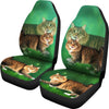 Lovely American Bobtail Cat Print Car Seat Covers