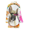 French Bulldog Print Women's Bath Robe