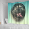 Caucasian Shepherd Dog Print Shower Curtain