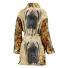 English Mastiff Puppy Print Women's Bath Robe