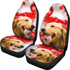 Golden Retriever Dog Print Car Seat Covers