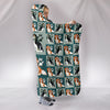 Cavalier King Charles Spaniel Dog Pattern Print Hooded Blanket