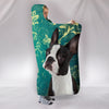 Cute Boston Terrier Print Hooded Blanket