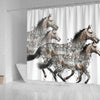 American Quarter Horse Art Print Shower Curtains