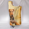 Airedale Terrier Print Hooded Blanket