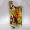 Lovely Irish Red and White Setter Dog Print Hooded Blanket