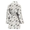 Japanese Chin Dog Print Women's Bath Robe