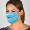 Cute Swordfish Print Face Mask