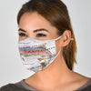 Cute Rainbow trout Fish Print Face Mask