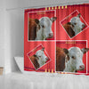 Cute Hereford Cattle (Cow) Print Shower Curtain