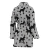 Belgian Malinois Dog Paws Pattern Print Women's Bath Robe