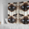 Himalayan Cat Print Shower Curtain