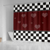 Lovely heart Print Shower Curtain