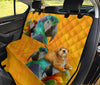 Lovely Red And Green Macaw Print Pet Seat Covers
