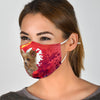 Australian Terrier On Heart Print Face Mask