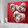 Saluki Dog Print Shower Curtain