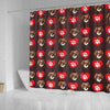 Tibetan Spaniel Patterns Print Shower Curtain