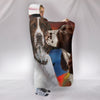 Cute English Springer Spaniel Print Hooded Blanket