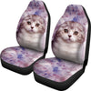 Cute Scottish Fold Cat Print Car Seat Covers