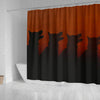 Amazing German Shepherd Dog Shadow Art Print Shower Curtains