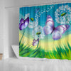 Butterfly Print Shower Curtain