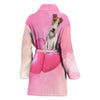 Wire Fox Terrier dog Print Women's Bath Robe