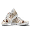 White Persian Cat Print Running Shoes