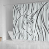 Amazing Unicorn Sketch Print Shower Curtain