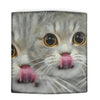 Scottish Fold Cat Face Print Women's Leather Wallet