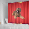 Briard Dog Print Shower Curtain