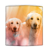 Lovely Golden Retriever Print Women's Leather Wallet