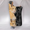 Cute Golden Hamster Print Hooded Blanket