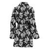 Keeshond Dog Paws Pattern Print Women's Bath Robe