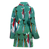 Neon Tetra Fish Print Women's Bath Robe