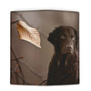 Lovely Curly-Coated Retriever Print Women's Leather Wallet