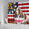 [AI Generated] Basset Hound From Georgia Print Shower Curtains