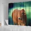 Boran cattle (cow) Print Shower Curtain