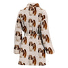 Lhasa Apso Dog Pattern Print Women's Bath Robe