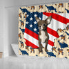 [AI Generated] Chihuahua From Pennsylvania Patterns Print Shower Curtains