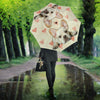 French Bulldog With Heart Print Umbrellas