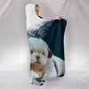 Shih Tzu Print Hooded Blanket