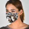 Alaskan Malamute Face Print Face Mask