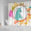 Colorful Unicorn Print Shower Curtain