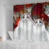 Ragdoll Print Shower Curtains